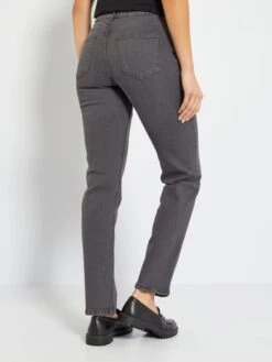 Vaquero Recto De Talle Alto - L30 - GRIS -Zalaris Tienda vaquero recto de talle alto l30 gris zk742 2 frb3