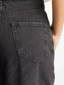 Vaquero Recto Paper Bag De Talle Alto - NIEVE_NEGRA -Zalaris Tienda vaquero recto paper bag de talle alto nievenegra axl65 1 frb6