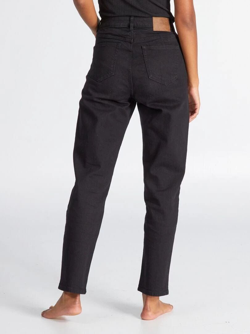 Vaquero Regular De Tiro Alto 38/28L - NEGRO_DENI 5 Vaquero Regular De Tiro Alto 38/28L - NEGRO_DENI - Imagen 3