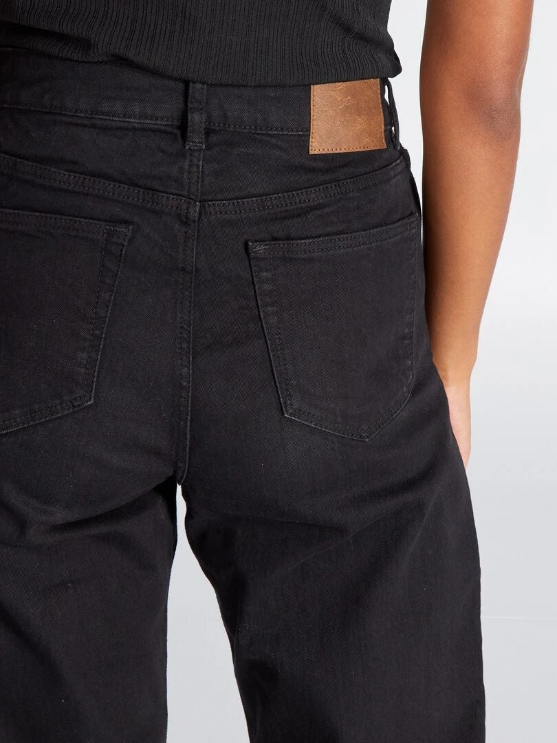 Vaquero Regular De Tiro Alto 38/28L - NEGRO_DENI 7 Vaquero Regular De Tiro Alto 38/28L - NEGRO_DENI - Imagen 5