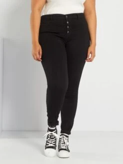 Vaquero Skinny De Talle Alto - Negro -Zalaris Tienda vaquero skinny de talle alto negro vl758 1 frb2