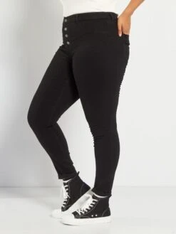 Vaquero Skinny De Talle Alto - Negro -Zalaris Tienda vaquero skinny de talle alto negro vl758 1 frb3