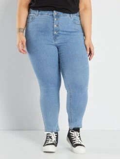 Vaquero Skinny De Tiro Alto - Azul -Zalaris Tienda vaquero skinny de tiro alto azul acg04 4 frb2