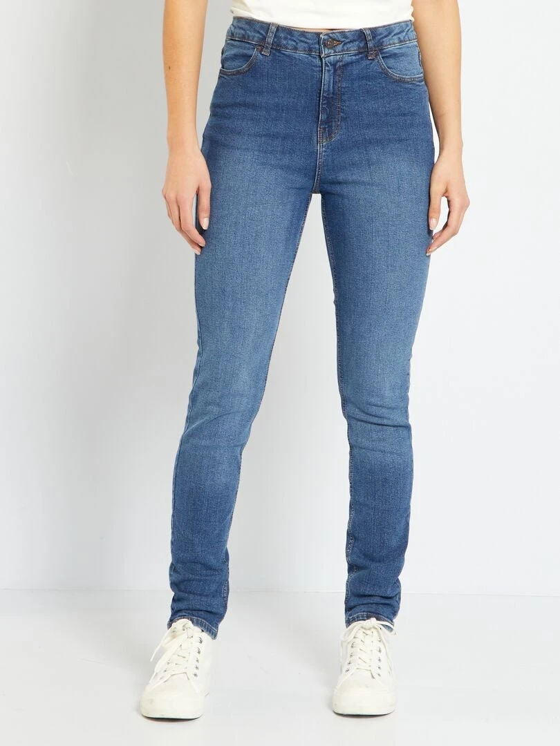 Vaquero Slim De Tiro Alto - L28 - AZUL 4 Vaquero Slim De Tiro Alto - L28 - AZUL - Imagen 2