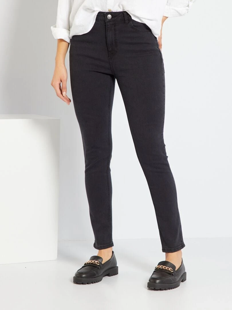 Vaquero Slim De Tiro Alto L32 - NEGRO 4 Vaquero Slim De Tiro Alto L32 - NEGRO - Imagen 2