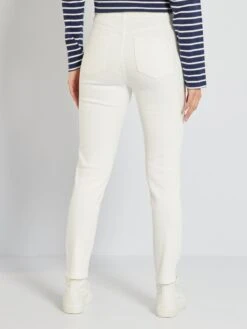 Vaquero Slim Elástico - 30L - BLANCO -Zalaris Tienda vaquero slim elastico 30l blanco zk731 1 frb3