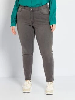 Vaquero Slim Elástico - 30L - GRIS