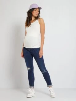 Vaquero Slim Premamá L30 - AZUL