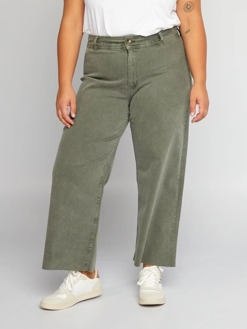 Vaquero Wide Leg Ancho - ESCARABAJO VERDE 4 Vaquero Wide Leg Ancho - ESCARABAJO VERDE - Imagen 2