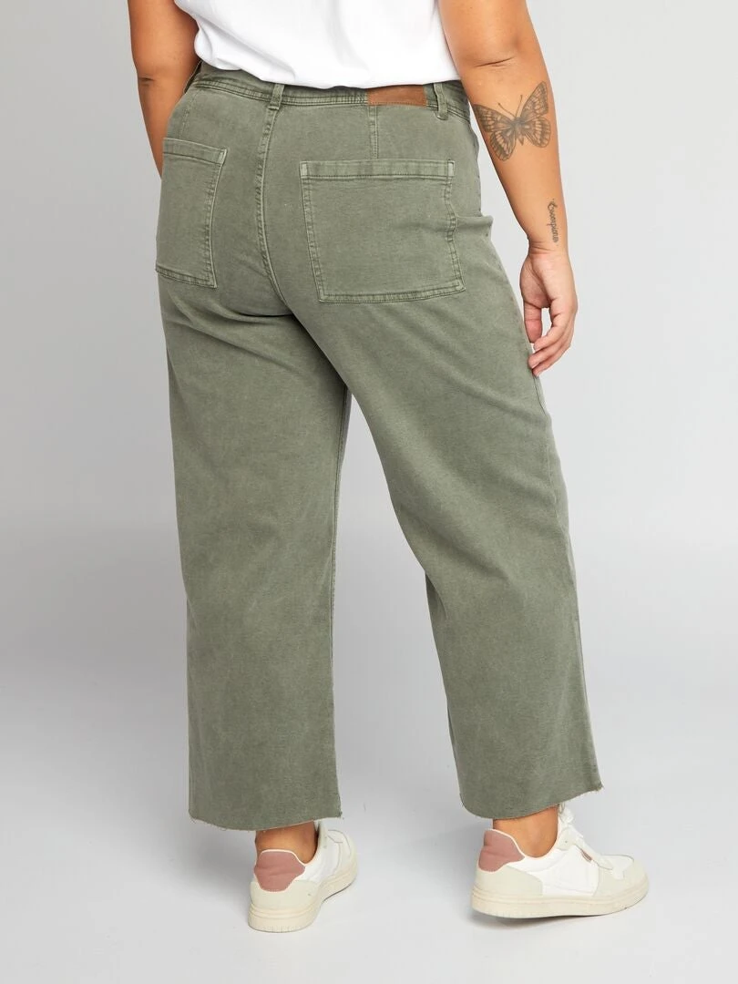 Vaquero Wide Leg Ancho - ESCARABAJO VERDE 5 Vaquero Wide Leg Ancho - ESCARABAJO VERDE - Imagen 3