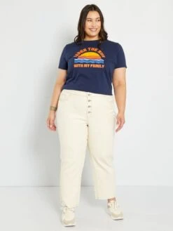 Vaquero Wide Leg Cropped - 5 bolsillos - Crudo 13 Vaquero Wide Leg Cropped - 5 bolsillos - Crudo -Zalaris Tienda vaquero wide leg cropped 5bolsillos crudo zn834 1 frb6