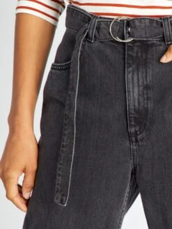 Vaquero Wide Leg De Tiro Alto Entallado - Negro -Zalaris Tienda vaquero wide leg de tiro alto entallado negro ajj21 1 frb4