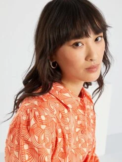 Vestido Camisero Corto Con Cinturón - ROJO -Zalaris Tienda vestido camisero corto con cinturon rojo ame09 5 frb3