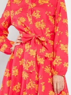 Vestido Camisero Corto Estampado - ROSA -Zalaris Tienda vestido camisero corto estampado rosa adz77 2 frb3