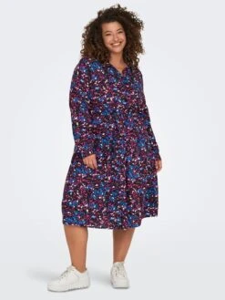 Vestido Camisero Corto 'Only Carmakoma' - NEGRO 1 -Zalaris Tienda vestido camisero corto only carmakoma negro 1 aud29 1 frb4