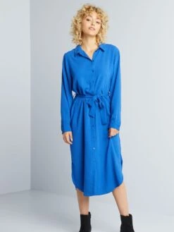 Vestido Camisero 'JDY' - Azul -Zalaris Tienda vestido camisero jdy azul amv56 1 frb3