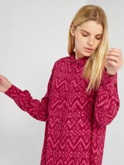 Vestido Camisero Largo Y Estampado - YO_ETNO -Zalaris Tienda vestido camisero largo y estampado yoetno adz98 1 frb3