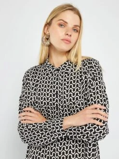 Vestido Camisero Largo Y Estampado - YO_GEOM -Zalaris Tienda vestido camisero largo y estampado yogeom adz98 2 frb3