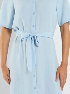 Vestido Camisero Vaporoso 'JDY' - Azul 9 Vestido Camisero Vaporoso 'JDY' - Azul -Zalaris Tienda vestido camisero vaporoso jdy azul aih45 2 frb4