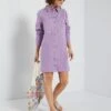 Vestido Camisero Vaquero - Morado -Zalaris Tienda vestido camisero vaquero morado zn779 2 frb1