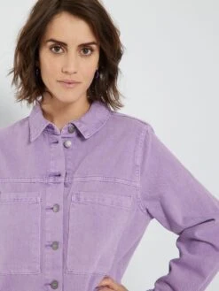 Vestido Camisero Vaquero - Morado -Zalaris Tienda vestido camisero vaquero morado zn779 2 frb4