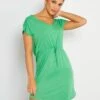 Vestido Corto Con Cordón Ajustable 'JDY' - Verde
