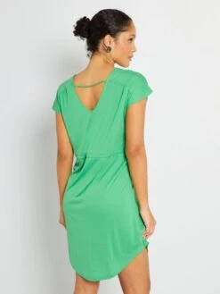 Vestido Corto Con Cordón Ajustable 'JDY' - Verde -Zalaris Tienda vestido corto con cordon ajustable jdy verde abv67 3 frb3
