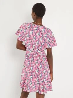 Vestido Corto Cruzado 'JDY' - ROSA -Zalaris Tienda vestido corto cruzado jdy rosa ald04 2 frb4