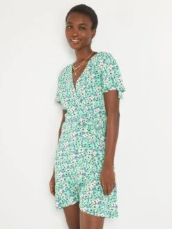 Vestido Corto Cruzado 'JDY' - VERDE -Zalaris Tienda vestido corto cruzado jdy verde ald04 3 frb4