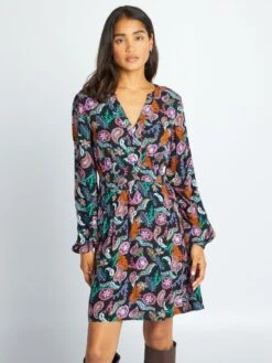 Vestido Corto De Crespón - NEGRO -Zalaris Tienda vestido corto de crespon negro aiw86 2 frb5