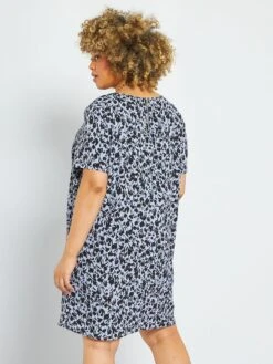 Vestido Corto De Flores - AZUL -Zalaris Tienda vestido corto de flores azul zd550 1 frb4