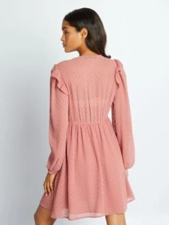 Vestido Corto De Plumeti - ROSA -Zalaris Tienda vestido corto de plumeti rosa aoa57 5 frb5