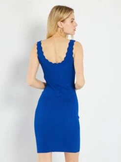 Vestido Corto De Punto 'JDY' - Azul -Zalaris Tienda vestido corto de punto jdy azul aqi73 1 frb3