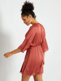 Vestido Corto De Raso - ROJO -Zalaris Tienda vestido corto de raso rojo amj93 3 frb3