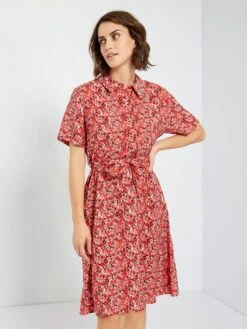 Vestido Corto Estampado 'JDY' - ROJO -Zalaris Tienda vestido corto estampado jdy rojo abv59 2 frb5