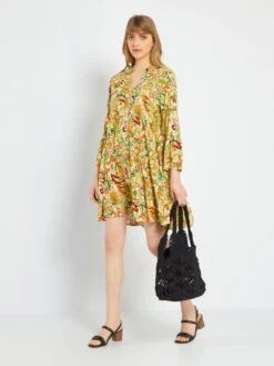 Vestido Corto Evasé 'JDY' - ROJO