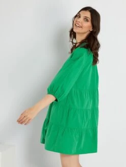 Vestido Corto Evasé - Verde -Zalaris Tienda vestido corto evase verde zn769 5 frb4