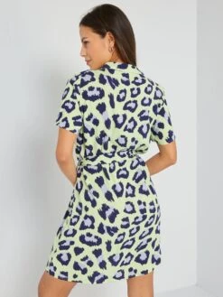 Vestido Corto 'Jacqueline De Yong' - VERDE/AZUL -Zalaris Tienda vestido corto jacqueline de yong verdeazul zb074 6 frb3