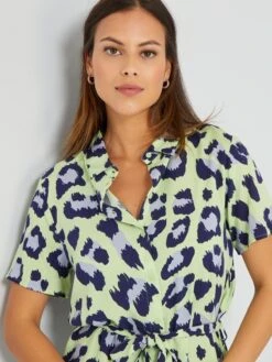 Vestido Corto 'Jacqueline De Yong' - VERDE/AZUL -Zalaris Tienda vestido corto jacqueline de yong verdeazul zb074 6 frb5