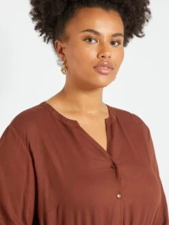 Vestido Corto 'Only Carakoma' - Marrón -Zalaris Tienda vestido corto only carakoma marron zm901 1 frb4