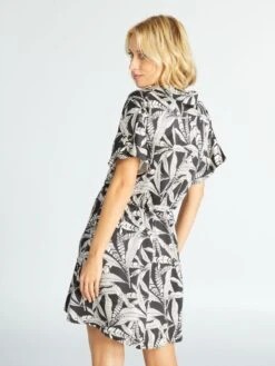 Vestido Corto Satinado - NEGRO -Zalaris Tienda vestido corto satinado negro adz72 3 frb3