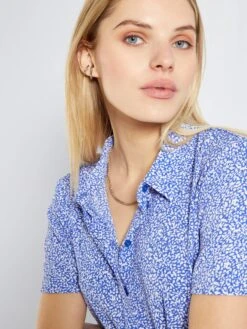 Vestido Corto Vaporoso 'JDY' - AZUL -Zalaris Tienda vestido corto vaporoso jdy azul abv20 1 frb3