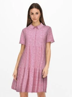 Vestido Corto Vaporoso 'JDY' - Estampado Rosa