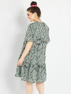 Vestido Corto Vaporoso 'Only' - VERDE -Zalaris Tienda vestido corto vaporoso only verde amd81 1 frb2