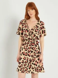 Vestido Cruzado Corto 'JDY' - ROSA -Zalaris Tienda vestido cruzado corto jdy rosa aii46 2 frb2