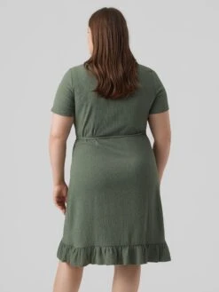 Vestido Cruzado 'Véro Moda Curve' - VERDE -Zalaris Tienda vestido cruzado vero moda curve verde amd77 2 frb4