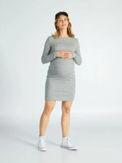 Vestido De Lactancia - GRIS