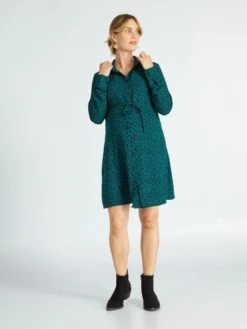 Vestido De Lactancia - VERDE -Zalaris Tienda vestido de lactancia verde ajt36 1 frb2