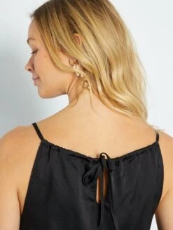 Vestido De Lino Premamá - Negro -Zalaris Tienda vestido de lino premama negro zr596 2 frb3