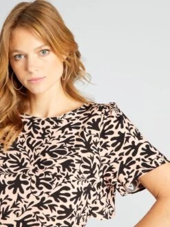 Vestido De Manga Corta - BLANCO -Zalaris Tienda vestido de manga corta blanco avj63 1 frb3